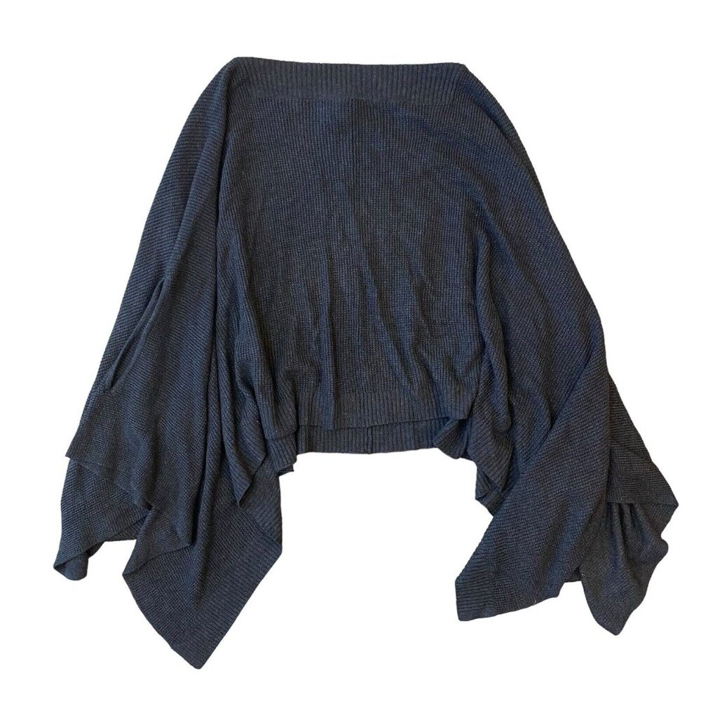 Lululemon Athletica Gray and Black Shrug Sweater